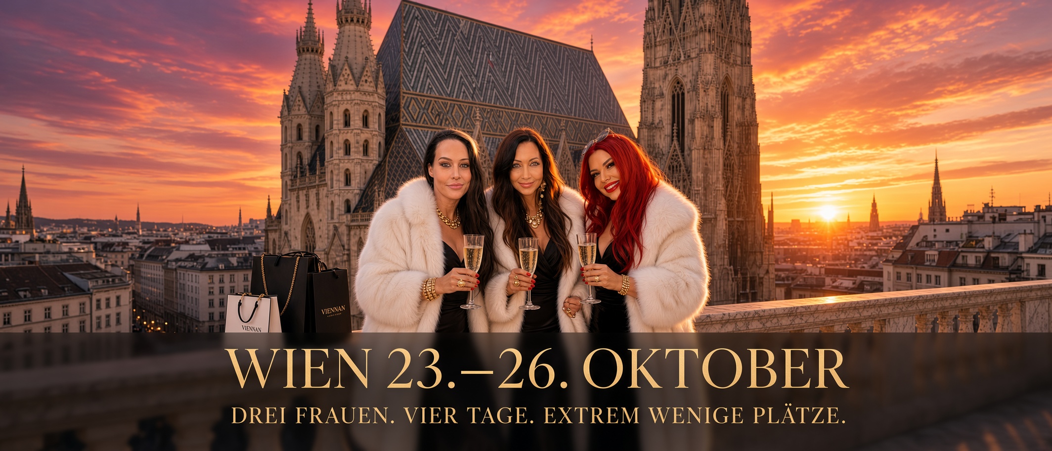 Wien, 23.–26. Oktober. Drei Frauen. Vier Tage. Extrem wenige Plätze.